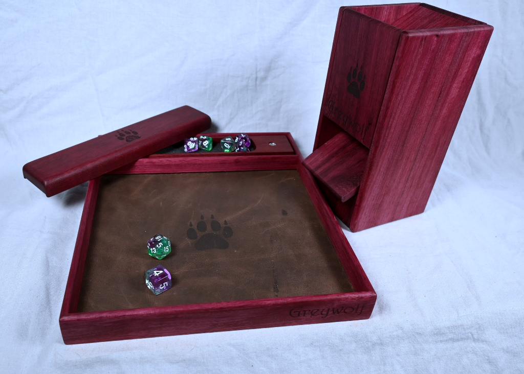 Collapsible Dice Tower - Purple Heart