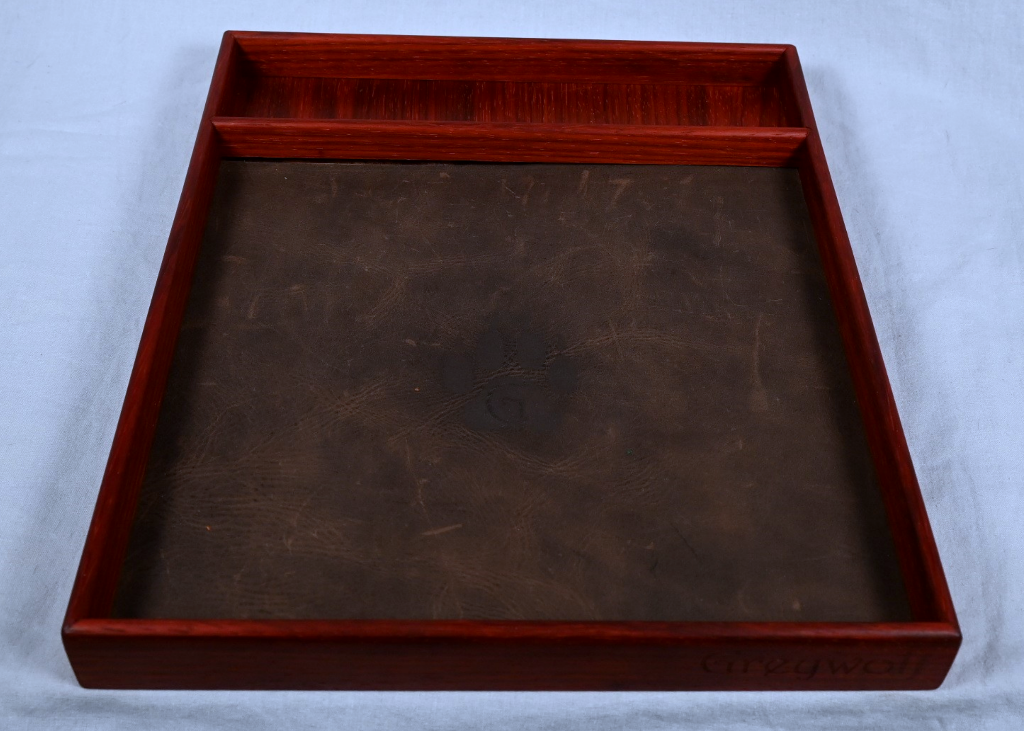 Dice Rolling Tray - Padauk