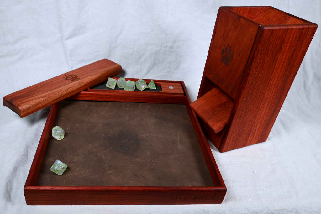Collapsible Dice Tower - Padauk