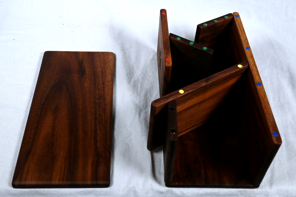 Collapsible Dice Tower - Black Walnut