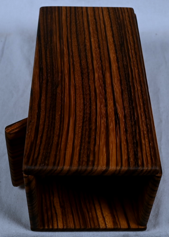 Collapsible Dice Tower - Zebra Wood