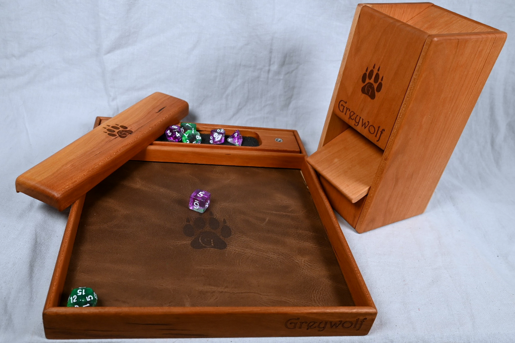 Dice Rolling Tray - Cherry