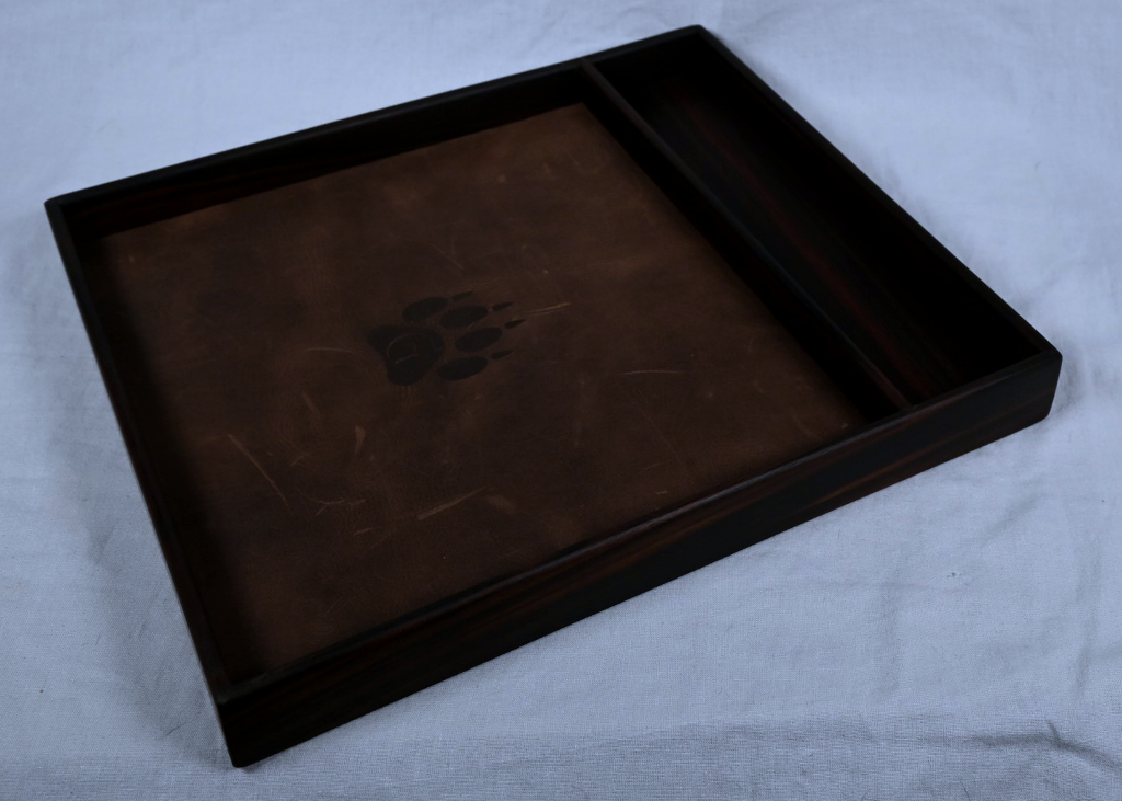 Dice Rolling Tray - Macassar Ebony