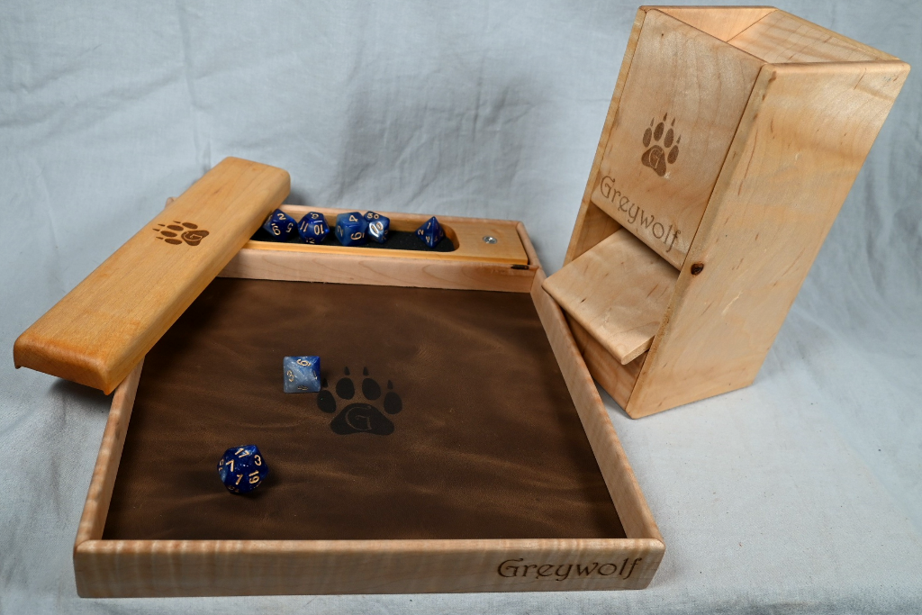 Dice Rolling Tray - Maple